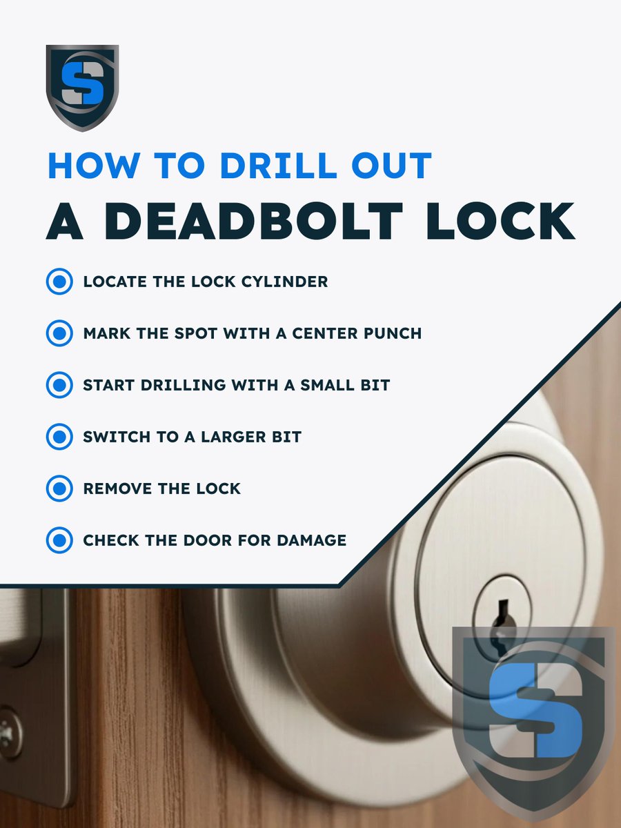 SureLockKey's tweet image. This can be tricky. Save time and avoid door damage by calling our professionals.

Call us at (855) 909 - 4011
Sure Lock &amp;amp; Key 💙
surelockkey.com/blog/how-to-dr…

#LocksmithServices #LockedOut #HomeSecurity #Deadbolt #EmergencyLocksmith