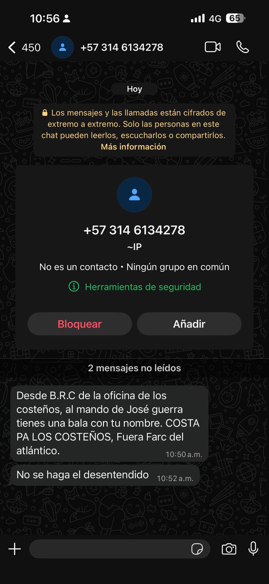 Mensaje que me acaba de llegar ahora mismo a mi WhatsApp en el marco del consejo superior donde se define la continuidad de Leyton Barrios.

Hasta allá han llegado los Char para callar las voces de quienes defienden lo suyo. Alertamos a las autoridades 🚨<a href="/petrogustavo/">Gustavo Petro</a> <a href="/DanielRMed/">Daniel Rojas Medellin</a>