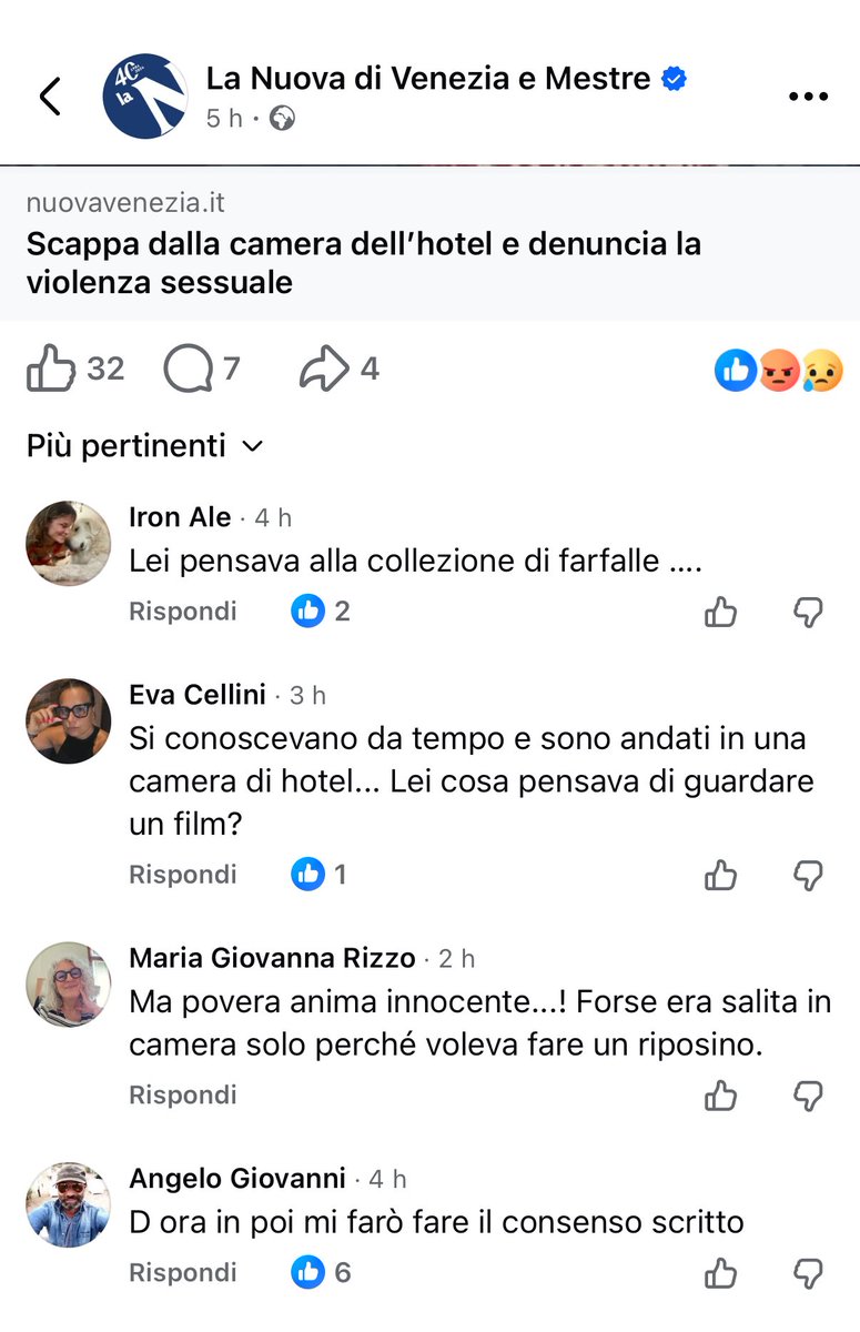 La gente fa semplicemente schifo.