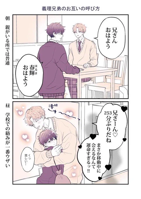 小さい方が兄(義理兄弟) #好きムリ #創作BL 