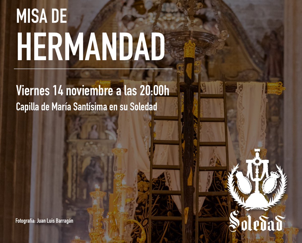 MISA DE HERMANDAD | Mañana celebramos la Eucaristía reunidos fraternalmente ante la Santísima Virgen.

Será aplicada por D. Rafael Martín Marugán y D.ª Luna Rodríguez Gil, recientemente fallecidos, así como por NHD Joaquín Romero Murube en el aniversario de su fallecimiento.
