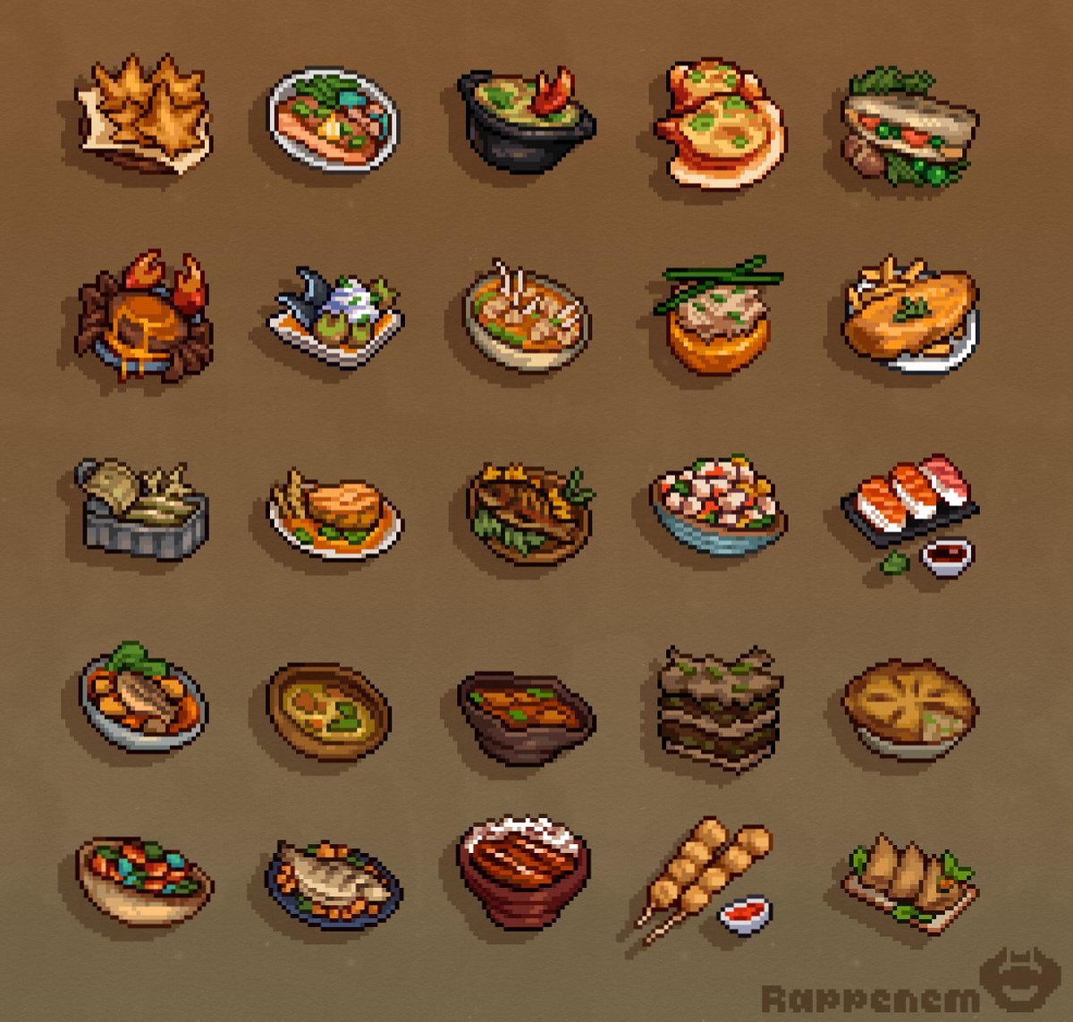 Have some pixel food 🥘