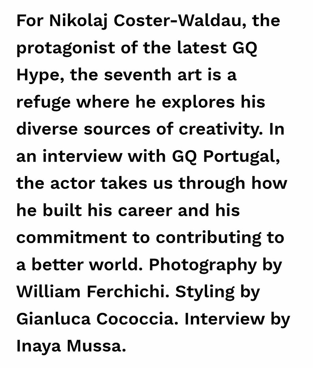 nikcwarg's tweet image. Interview with Nikolaj Coster-Waldau by #gqportugal 

#nikolajcosterwaldau #anoptimistsguidetotheplanet #gameofthrones #thelastmrsparrish #thelastthinghetoldme #UNDP #jaimelannister