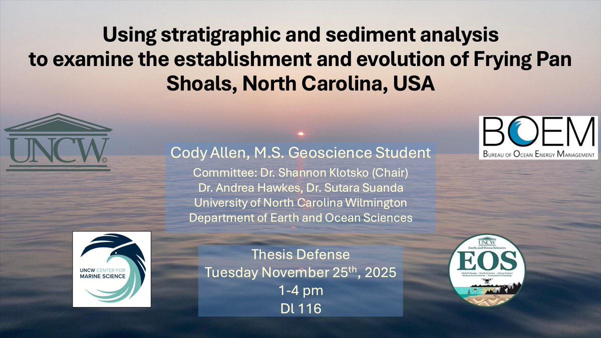 UNCW Department of Earth and Ocean Sciences tweet media