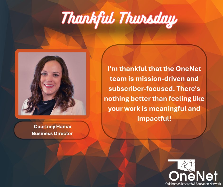 OneNetOK's tweet image. OneNet team members share what they&apos;re thankful for this holiday season. #OneNetConnects #WeAreOneNet