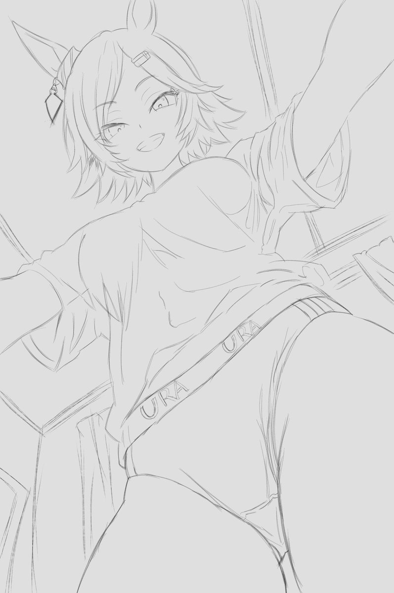 MRauserovich's tweet photo. Tickezo Waking you up 
(waking your lil bro up too) 

#umamusumefanart https://t.co/sedVATFngx
