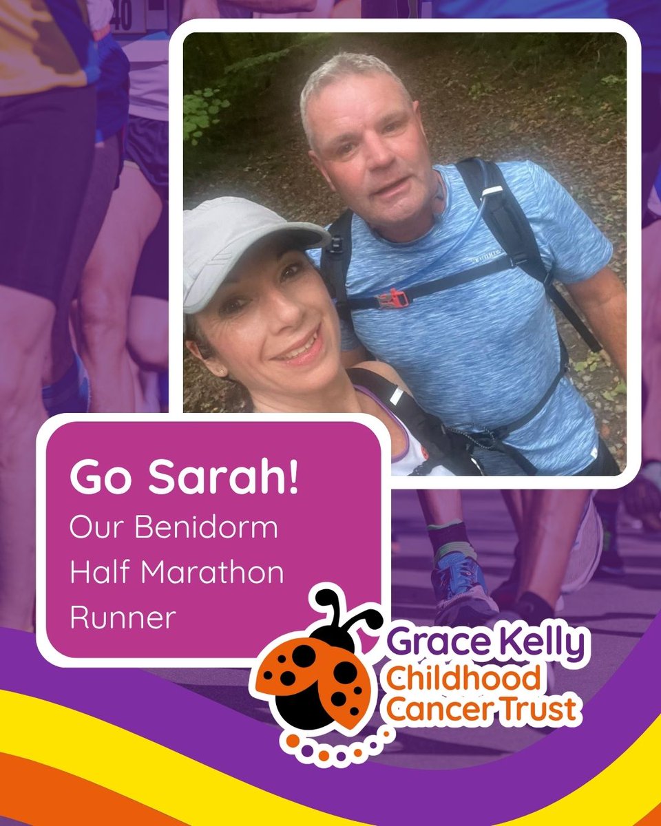 GraceKellyTrust's tweet image. Sarah, our Family Support Manager has set herself a new challenge…the Benidorm Half Marathon on 22nd November!
 
If you’re able to donate any amount at all, it will spur her on! 🏃🏻‍♀️‍ 👉gkcct.enthuse.com/pf/sarahandian…

#GKCCT #GraceKellyChildhoodCancerTrust #RunningForACause #Fundraising