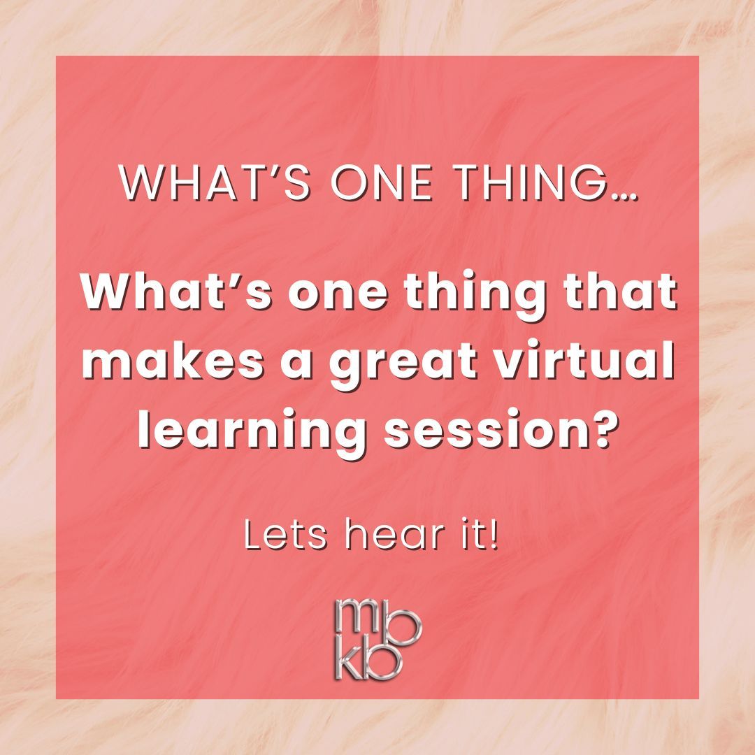 mbkbtraining's tweet image. 💻 What’s one thing that makes a great virtual learning session? 🌐

Interactive tools? Breakout rooms? A top tutor?

👇 Let’s hear what keeps you engaged online.
#TeamThoughts #MBKB #MBKBTraining #VirtualLearning #DigitalSkills #Apprenticeships #OfstedOutstandingTrainingProvider