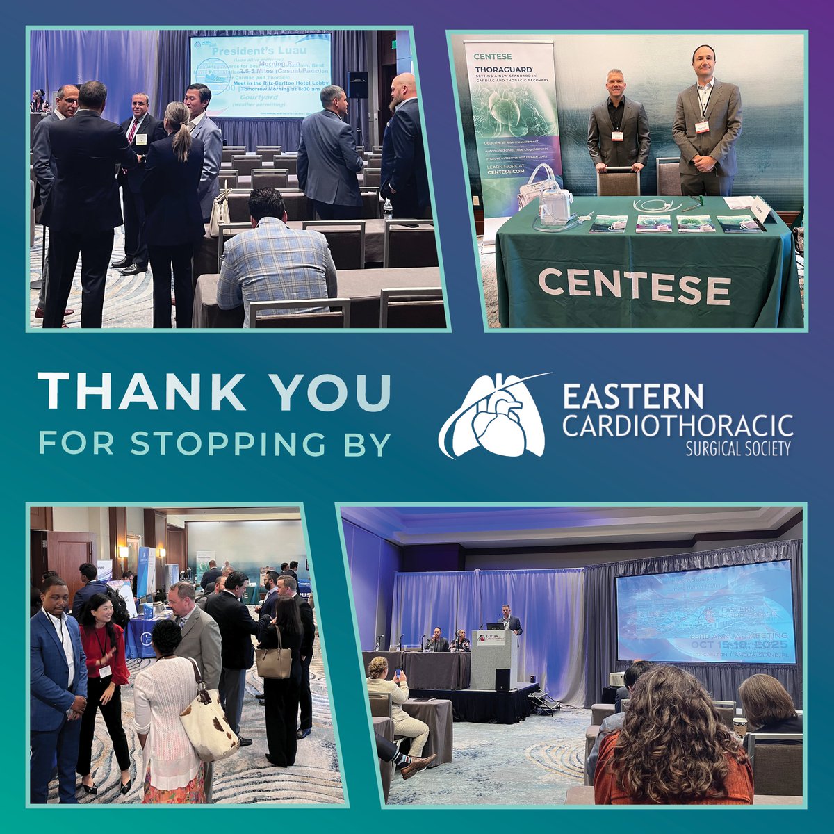 Thoraguard's tweet image. Thank you, Eastern Cardiothoracic Surgical Society, for hosting an excellent 63rd Annual Meeting!

It&apos;s a privilege to connect with leading surgeons, exchange insights, and share how #Thoraguard is helping advance safer, faster recovery in #cardiothoracic surgery.

@ECTSS_CTsurg