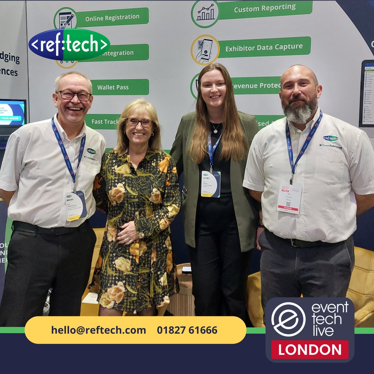 RefTechnology's tweet image. That’s a wrap! ✔️

Thank you to everyone who came to visit us at Event Tech Live London 2025.
If you missed us, don’t worry! We’ll be at the CN Global Event Tech Summit 2025, or you can get in touch with us to discuss our solutions

🌐reftech.com

#EventProfs #RefTech