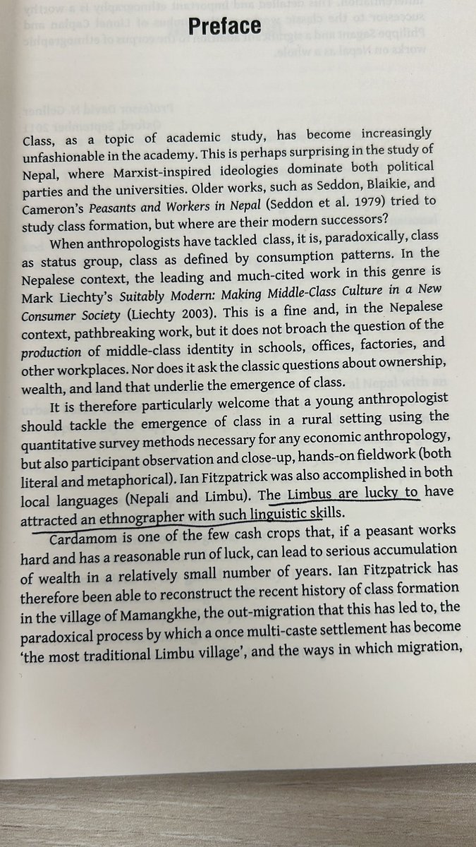 “The Limbus are lucky to have attracted an ethnographer with such linguistic skills” 🤦🏽‍♂️ 
Nope. The grad student is lucky that the Limbus spared their time to talk to them at all.