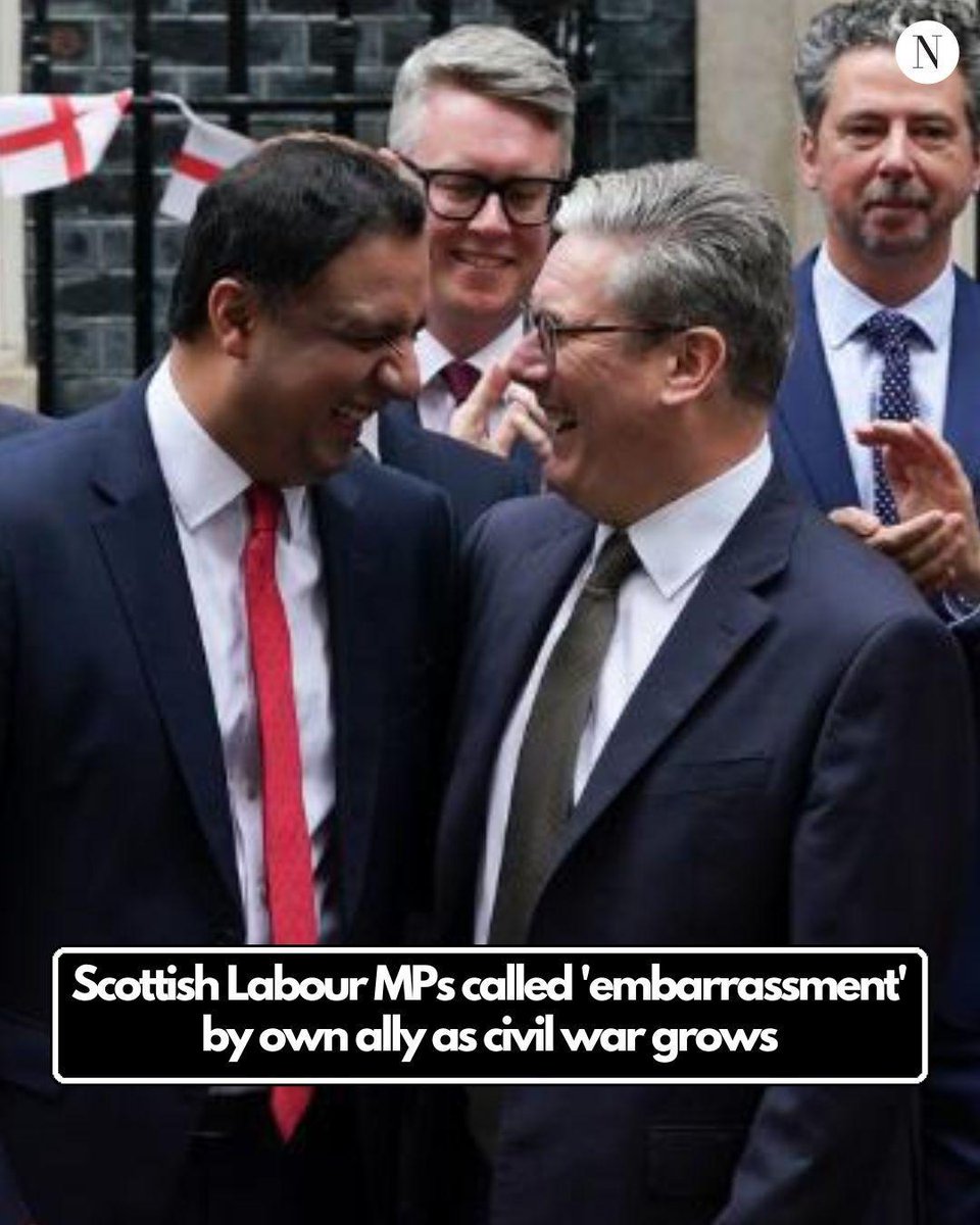 Scottish Labour MPs have been branded an 'embarrassment' by one of their own allies as a party civil war deepens 🥀
