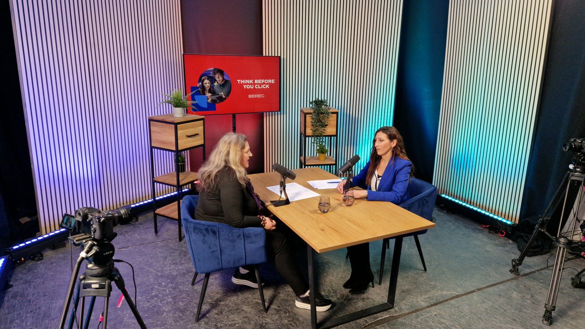 BERECeuropaeu's tweet image. 🎙️Behind the scenes of our first-ever podcast recording

Featuring the Co-Chairs of the #BEREC #EndUser Working Group, we unpack why #DigitalFraud is growing, why it is more than a technical issue &amp;amp; how cooperation can empower us all.

Stay tuned!
#empoweringEUconnectivity