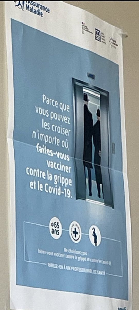 VictorSinclair3's tweet photo. Voici les affiches de @Assur_Maladie qu’on peut voir chez le médecin pour inciter les petits vieux à se faire vacciner.
2 croques-morts.
Message subliminal : « si tu veux pas crever, fais toi vacciner ».
C’est abject. C’est la tres tres laide France progressiste de Macron.
🤮 https://t.co/z5sapmHnWg