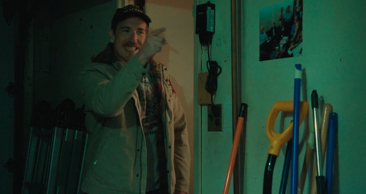 set dressing hot streak. the Bin Ladin assassination war room photo on the garage wall in FRIENDSHIP