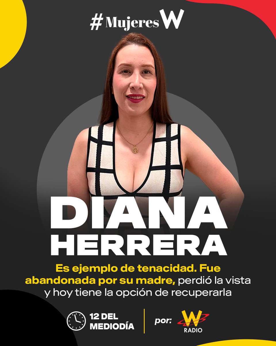 WRadioColombia's tweet photo. ¡Estamos #AlAire en #MujeresW!
Conversamos con Diana Herrera, quien nos trae una historia llena de valentía.
Conéctese con Rosario Gómez (
@rosariogomez) → https://t.co/31rXAYZIAP https://t.co/fmfF9Zp3sg