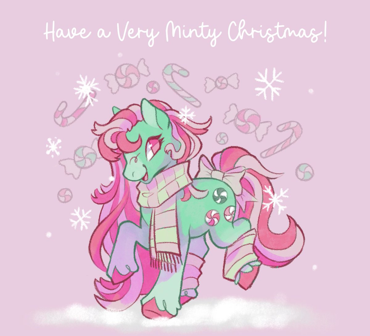 Minty from Last Year ❄️ I might redraw this or make a different version with G3 pinkie for this year! 
#mlp #mylittlepony #mlpg3