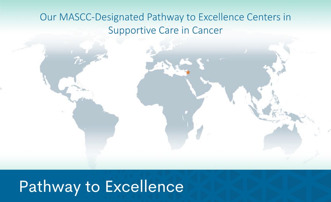 CancerCareMASCC's tweet photo. We’re pleased to recognize our first Pathway to Excellence Center in Supportive Care in Cancer: @BarbaraNassar1 (Lebanon). 

Learn more about them here: https://t.co/IQxX3r3W2d

Learn more about our Pathways to Excellence program: https://t.co/aucCcDt3Sl https://t.co/jKUfoZ6WeS