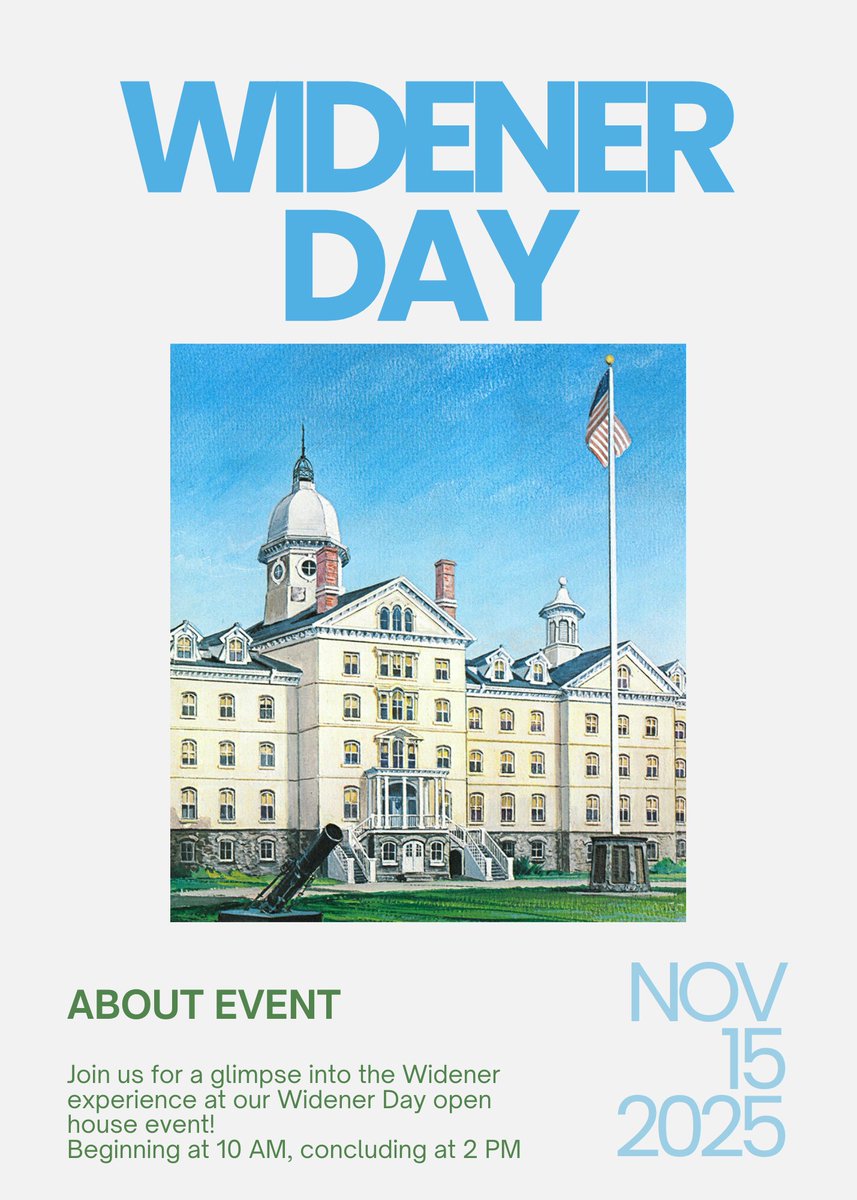 Widener Admissions tweet media