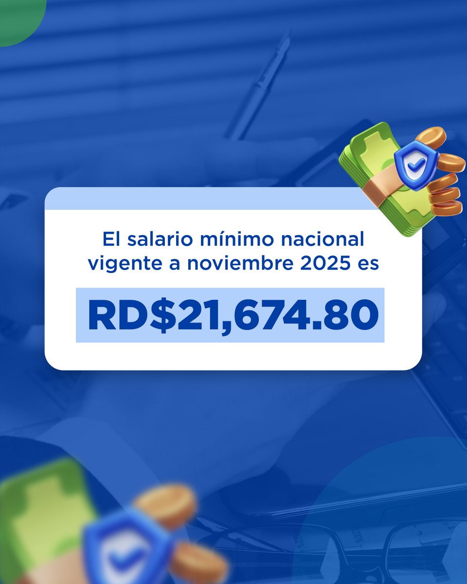 El salario mínimo nacional (SMN) es la referencia base para los cálculos de las contribuciones y regulaciones del Sistema Dominicano de Seguridad Social (SDSS) ☝🏼.

🚨 Si tienes dudas, comunícate al 809-472-6363 o escríbenos a través del chat en nuestro portal web.

#TSSDom