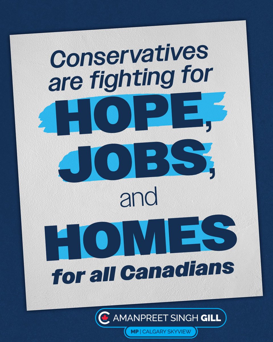 AmanpreetSGill's tweet photo. Hardworking Canadians deserve a fair shot - a secure job, an affordable home, and a hopeful future.

A better Canada for all is what I’m fighting for every day. 🇨🇦

#AffordableCanada #cdnpoli #TeamConservative #calgarynw #yyc #SkyviewCalgary #CanadaFirst #canada #calgarynortheast https://t.co/EyYrLry85S