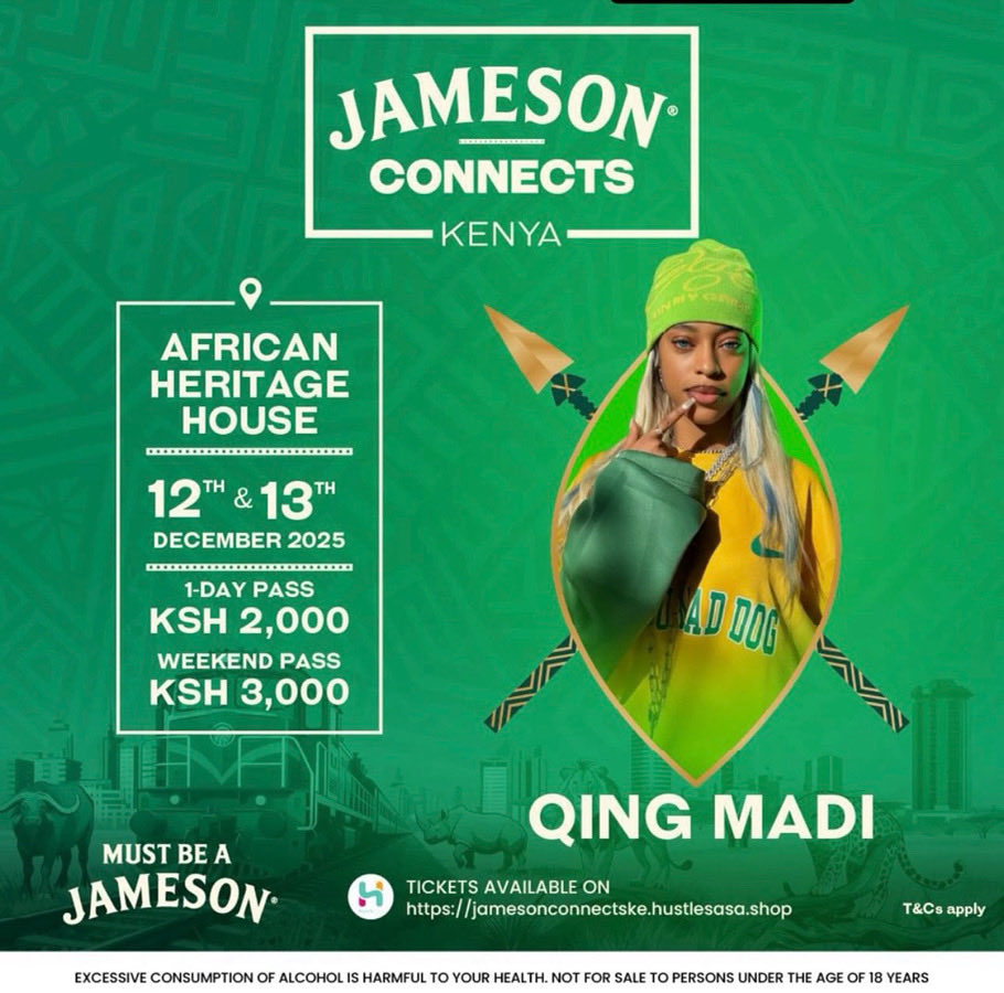 Qing Madi will be LIVE in Kenya Dec 12th.