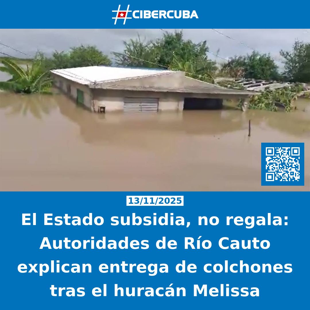 El Estado subsidia, no regala: Autoridades de Río Cauto explican entrega de colchones tras el huracán Melissa

Leer más: shrlnk.org/noticias/2025-…