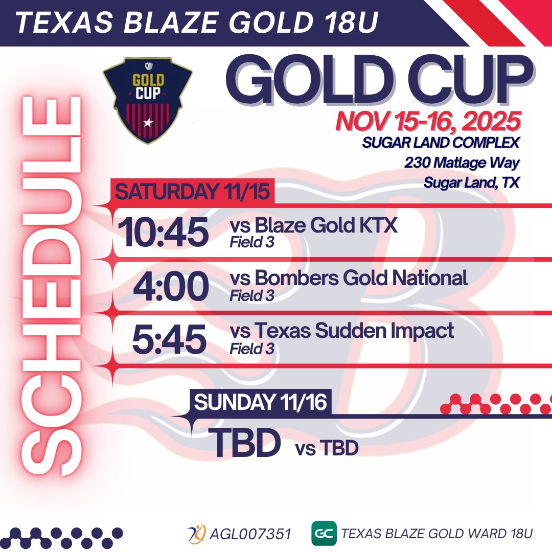 Texas Blaze 18 Gold Ward tweet media