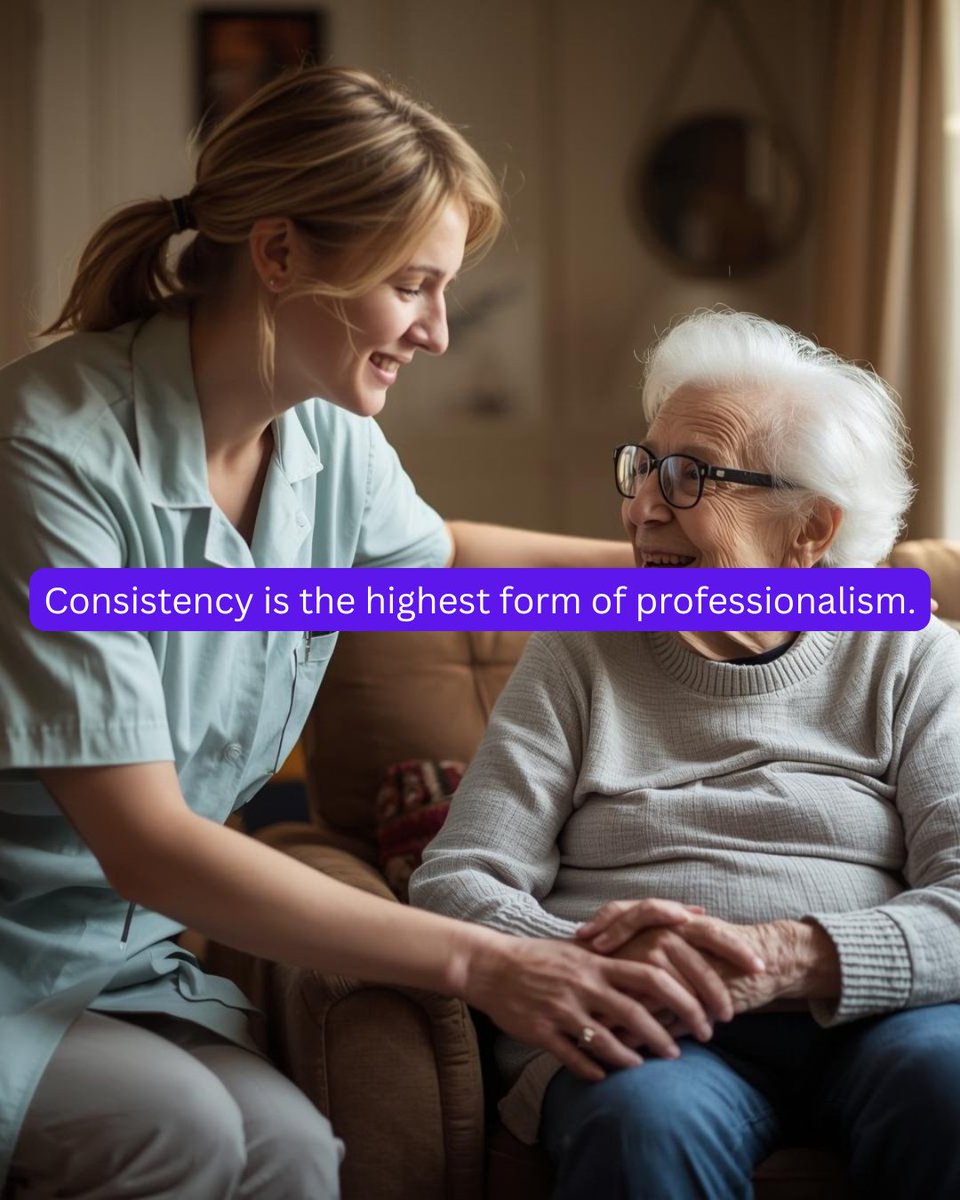 quinable's tweet photo. Anyone can do great work once. The real standard is doing it every time.
Caregivers who show up, follow through, and communicate clearly build reputations that open doors for years.

Consistency is what separates dependable partners from temporary vendors. https://t.co/yNfmHDtWVd