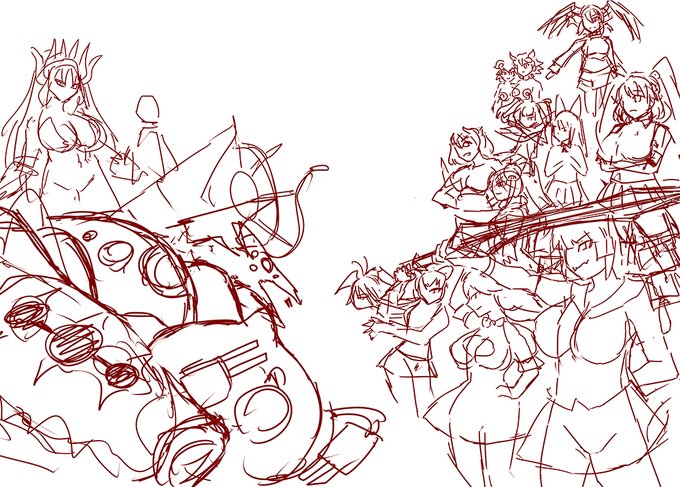 サガ2のボスBGM「死闘の果てに」を
聞きながらけもフレ3を遊んでたら描いてた
サガ2のDS版のあの構図クソカッコいいよね… 