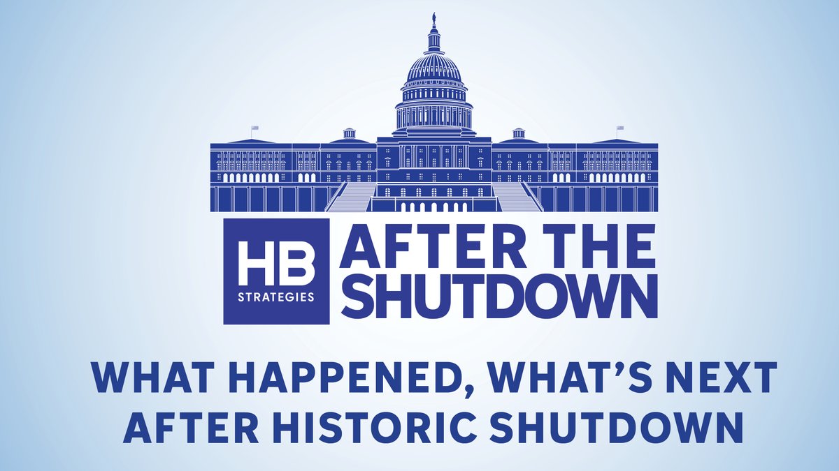 🏛️ The government is open. Now what?

After the longest shutdown in U.S. history, HB Strategies Federal breaks down what just happened in Washington and the critical decisions ahead as Congress races against a January 30 deadline.

Get up to speed in minutes: 
✅ What's in the