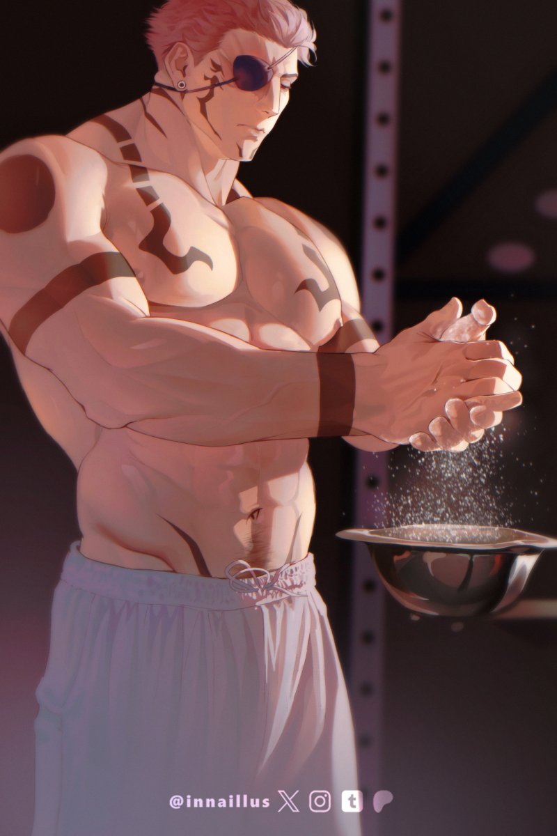 yearly mandatory gray sweatpants picture #sukuna #jjk #jujutsukaisen #呪術廻戦