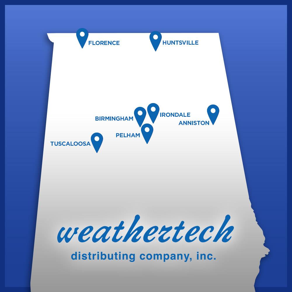 WeathertechDist's tweet image. One reliable partner with seven convenient North-Central Alabama locations. From Florence to Tuscaloosa, Weathertech has you covered.