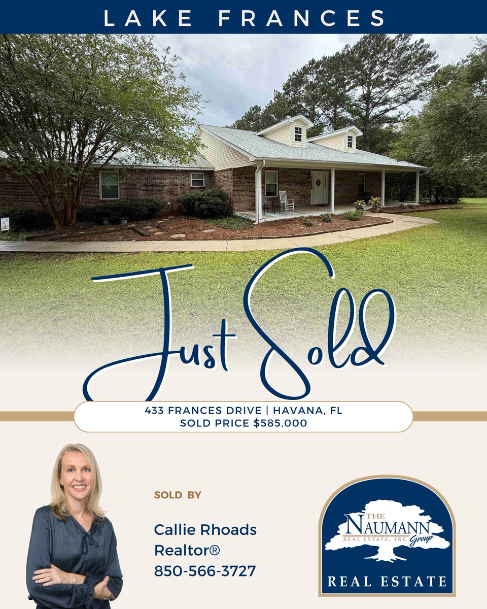 TheNaumannGroup's tweet image. SOLD! ✨ 

Our team is helping clients across North Florida with smooth closings, from established neighborhoods to new builds. Ready to make your move? Call us at 850-325-1681! 🏡

#NaumannGroup #RealEstate #FloridaLiving