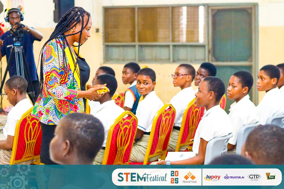 NSMQGhana's tweet photo. "Be ready to learn and unlearn."
Nimatu Asilgya, CEO SHE4G Foundation, Nurse
#MentorshipSessions #STEMFest25 #Primetime https://t.co/RpdnwOUObJ