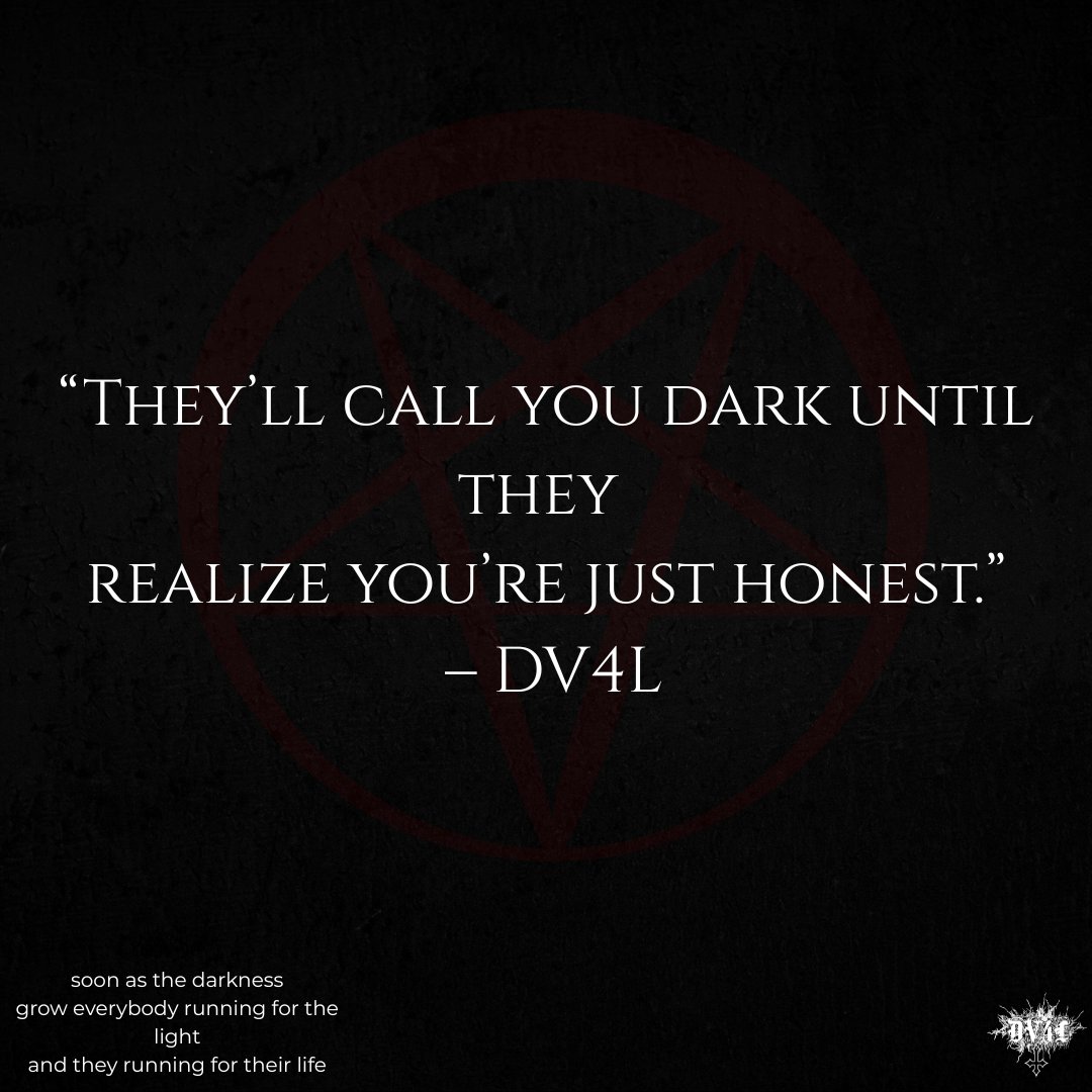 ThegreatRaw's tweet photo. They’ll call you dark until they realize you’re just honest.

I’m not chasing “relatable.”
I’m chasing true.
Truth cuts clean.
Truth heals cleaner.
Truth is the thing most people avoid until they need it.

What truth are you carrying right now that you refuse to bury?

DV4L 🦇 https://t.co/yS0onw6Sk2