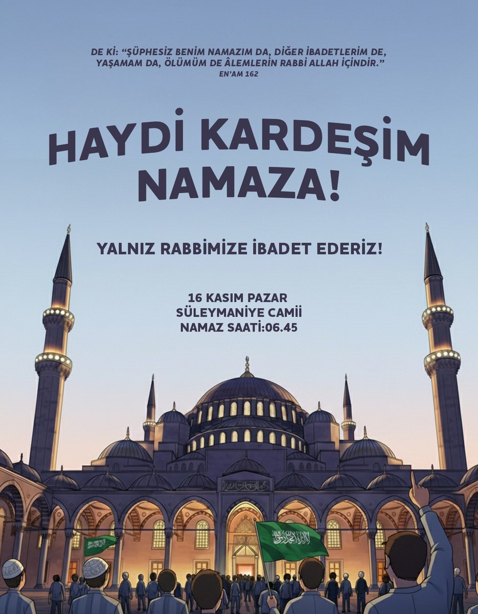 muhammedokcuu21's tweet image. Genç kardeşlerimize çağrı son günlerde yaşadıklarımız ruhumuzu muazzep etti ve kalplerimizi kararttı gençler olarak omuz omuza bir Sabah namazında toplanmaya nede dersiniz. 

Haydi Kurtuluşa;

DE Kİ: &quot;ŞÜ PHESİZ BENİM NAMAZIM DA, DİĞER İBADETLERİM DE,
YAŞAMAM DA, ÖLÜMÜM DE…