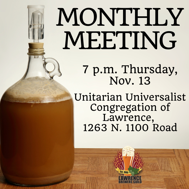 Hope to see you at 7 p.m. TONIGHT for our monthly meeting! The tasting will be Tree House Brewing beers. Reminder, this is our LAST meeting of 2025! 🍻 #craftbeer #homebrew #lawrenceks #lfk