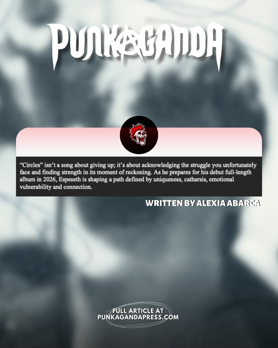 Seattle’s rising alt-pop-punk artist Dylan Espeseth <a href="/Djespeseth/">dylan espeseth</a> is back with Circles — a track that turns emotional chaos into pure creative energy. With vocals brimming with vulnerability, this single is a must-listen!

read <a href="/cemeterywedding/">lexi</a> review: punkagandapress.com/features/dylan…