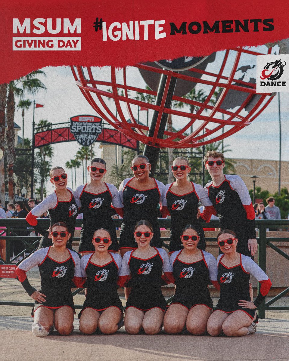 MSUM_Dance's tweet photo. #Ignitemoments like these on #MSUMGivingDay  MSUM Giving Day is on November 14th 2024  https://t.co/Es0a4zQnzl  ROLL DRAGONS!! https://t.co/mnAKZQxiek