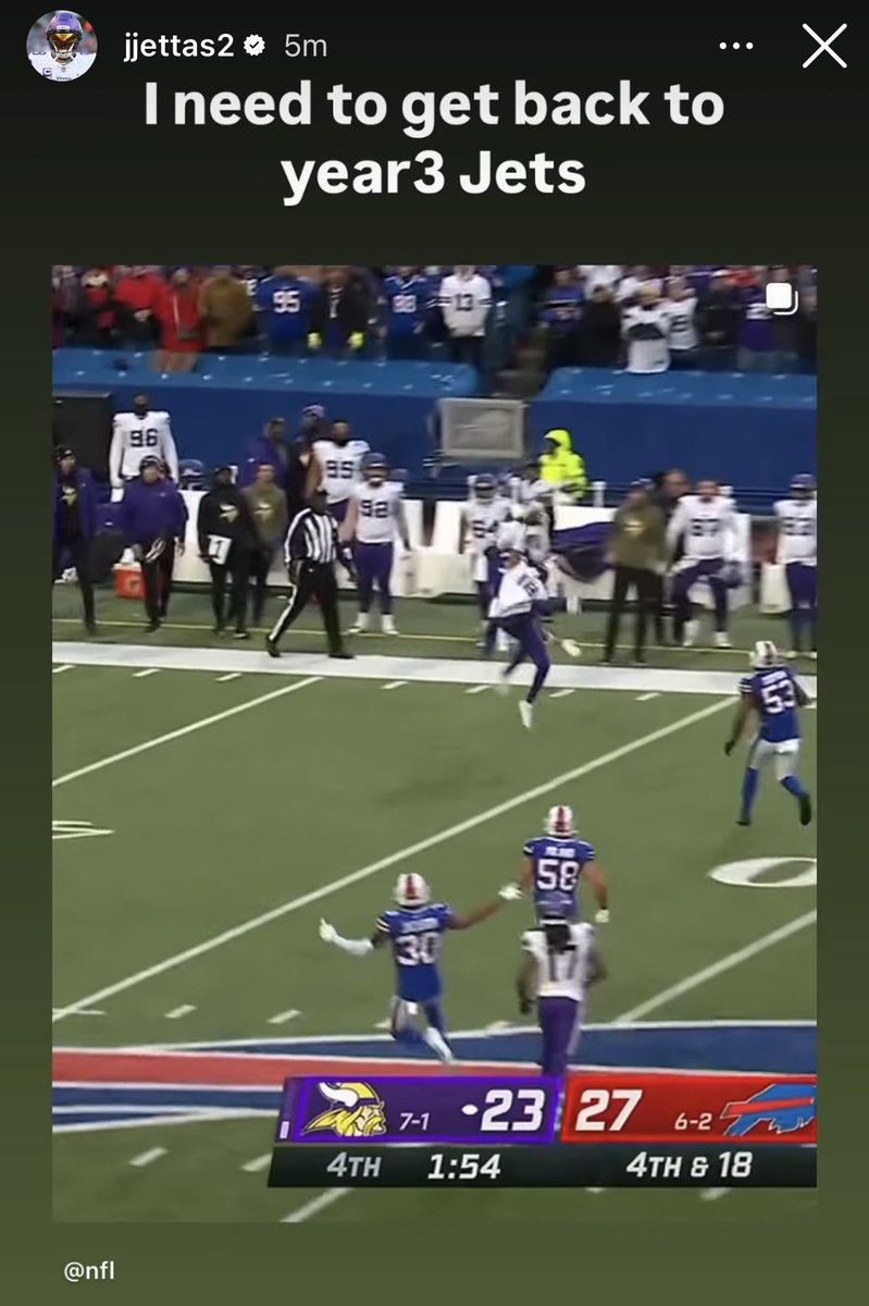 vikingzfanpage's tweet image. #Vikings WR Justin Jefferson via IG:

“I need to get back to year3 Jets.”