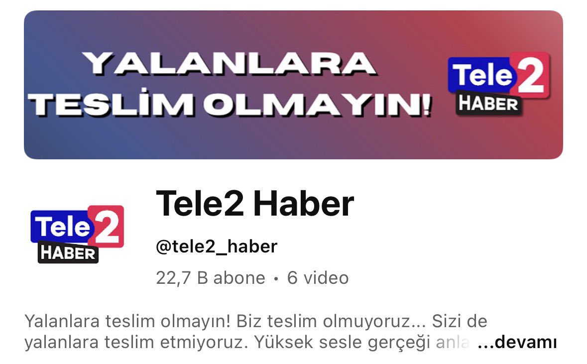 CHP_iletisim's tweet image. Baskılar, kayyumlar bizi yıldıramaz!

Tele1 yoksa artık Tele2 var. Unutmayalım, sonsuz sayı var.

Abone olmak için: youtube.com/@tele2_haber?s…