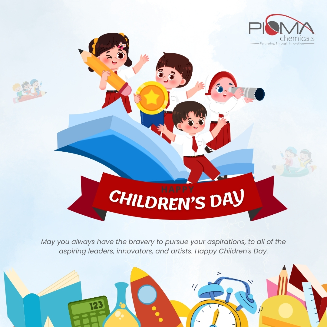 Happy Children's Day! 

This is for all of us—the leaders, the innovators, the artists, and the dreamers.

May you always have the bravery to pursue your aspirations. Never stop channeling your inner child's fearless creativity.

#piomachemicals #pioma #childrensday #children