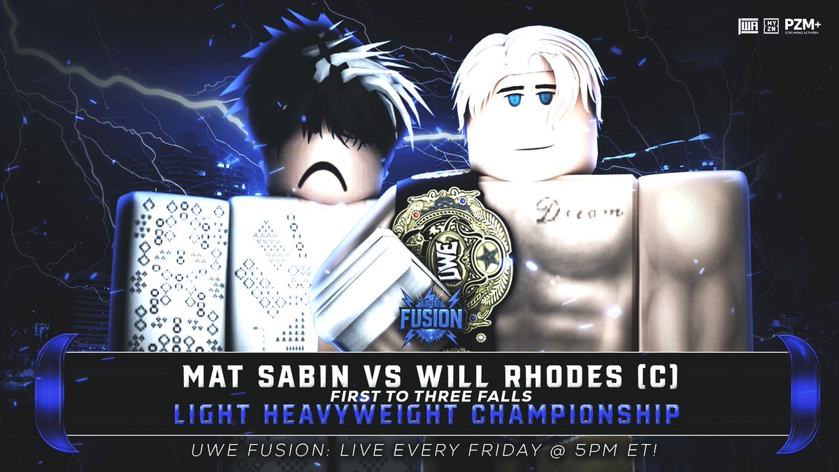 TOMORROW ON FUSION ⚡️

<a href="/fallenglxry/">Fallenglxry</a> &amp; <a href="/StemRW/">stem</a> FACE TO FACE

#KamilIvory VS @jarkoOVA U.S CHAMPIONSHIP N1C

<a href="/PistoletovPro/">SUPER! HARD! GAY!</a> VS <a href="/ElGrandeRWjr/">EL GRANDE AMERICANO JR.</a> 

<a href="/MatLCRXRBLX/">Mat Sabin</a> VS <a href="/willsobased/">will power</a> LIGHT HEAVYWEIGHT CHAMPIONSHIP 🔥

TOMORROW NIGHT, WITH A SPECIAL SHOWTIME OF 5PM EST 🚨