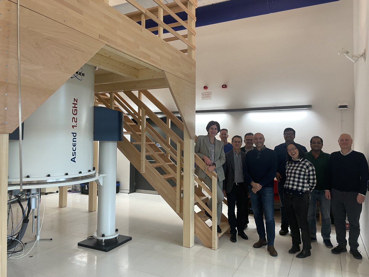 Great to show Luigi Martino from <a href="/wellcometrust/">Wellcome</a> and our NMR colleagues from <a href="/uniofwarwick/">University of Warwick</a> around the <a href="/unibirmingham/">Uni of Birmingham</a> Biomolecular NMR Facility today.