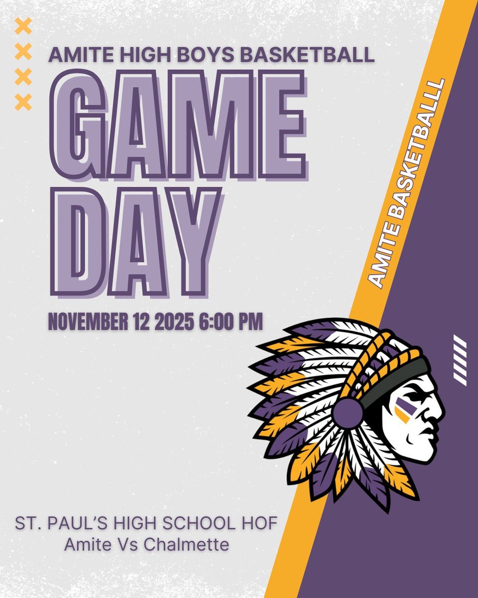 HOF Game!!
Tonight @ 6:00
Amite vs Chalmette
📍St. Paul’s HS