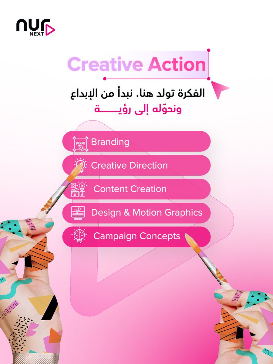 NurInteractive's tweet photo. نُطلق، نحلّل، ونُطوّر باستمرار للوصول إلى نتائج حقيقية 📊

في نور نكست، نؤمن إن كل براند عنده قصة تستحق تنقال 💫

مهمتنا؟ نحولها لتجربة رقمية تبقى في الذاكرة ✨

تواصل معنا
✉️ info@nurnext.com
📞 0508608371

#نور_نكست #التحول_الرقمي
#NURNext #DigitalMarketing #DigitalInnovation https://t.co/FGgeNEQuVc