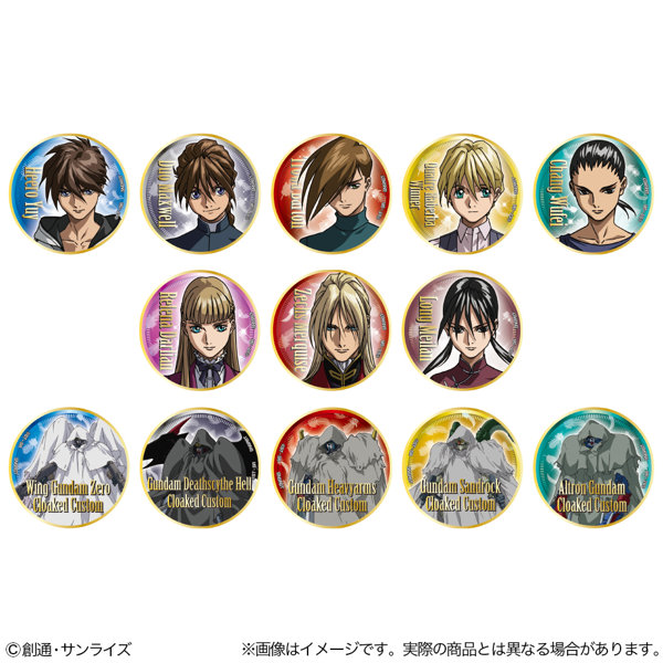 ガンダムW 30周年 Knight Style 缶バッジ デュオ 29個 ガンダムW 30