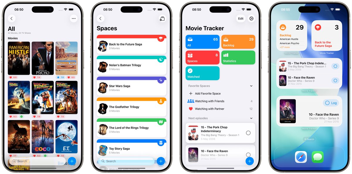 Every icon, color, and animation in Movie Tracker is something I designed myself. No company behind it, just me at my desk writing code and testing features. I want the app to feel quiet, and built with care. Indie development means creating something by hand for real people.