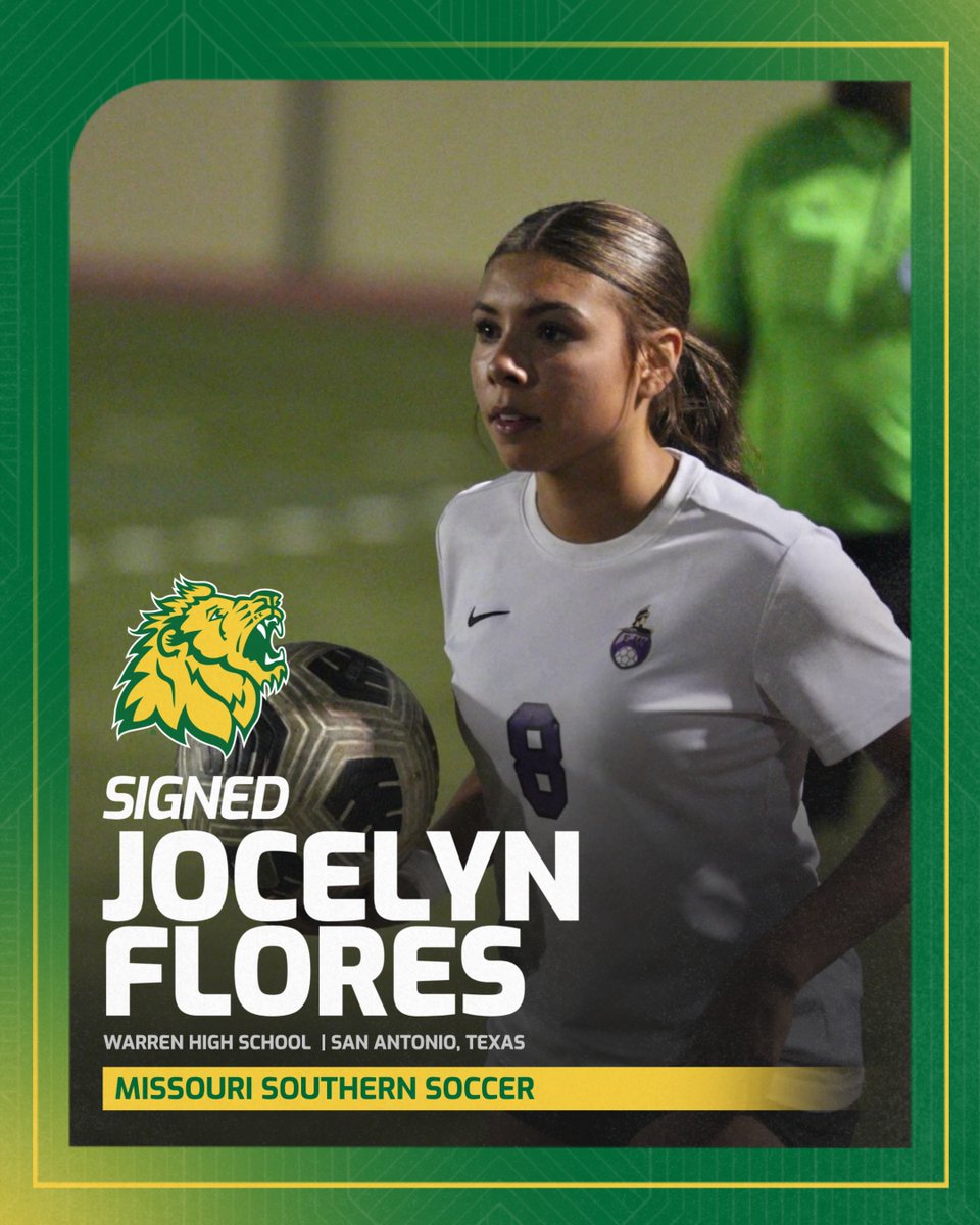 Welcome to the Pride! 🦁✍️
Jocelyn Flores has officially signed to continue her athletic and academic career at Missouri Southern!
#NationalSigningDay | #GoLions